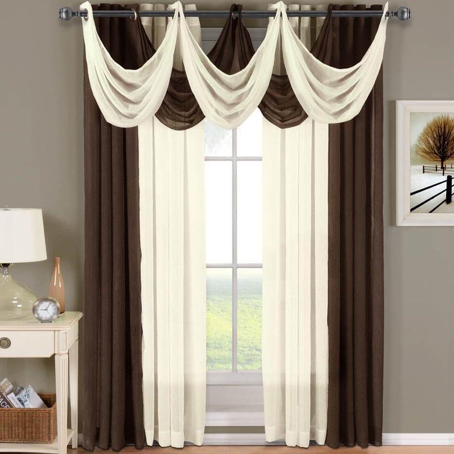 Abri Grommet Crushed Sheer Curtain Panel (Single)
