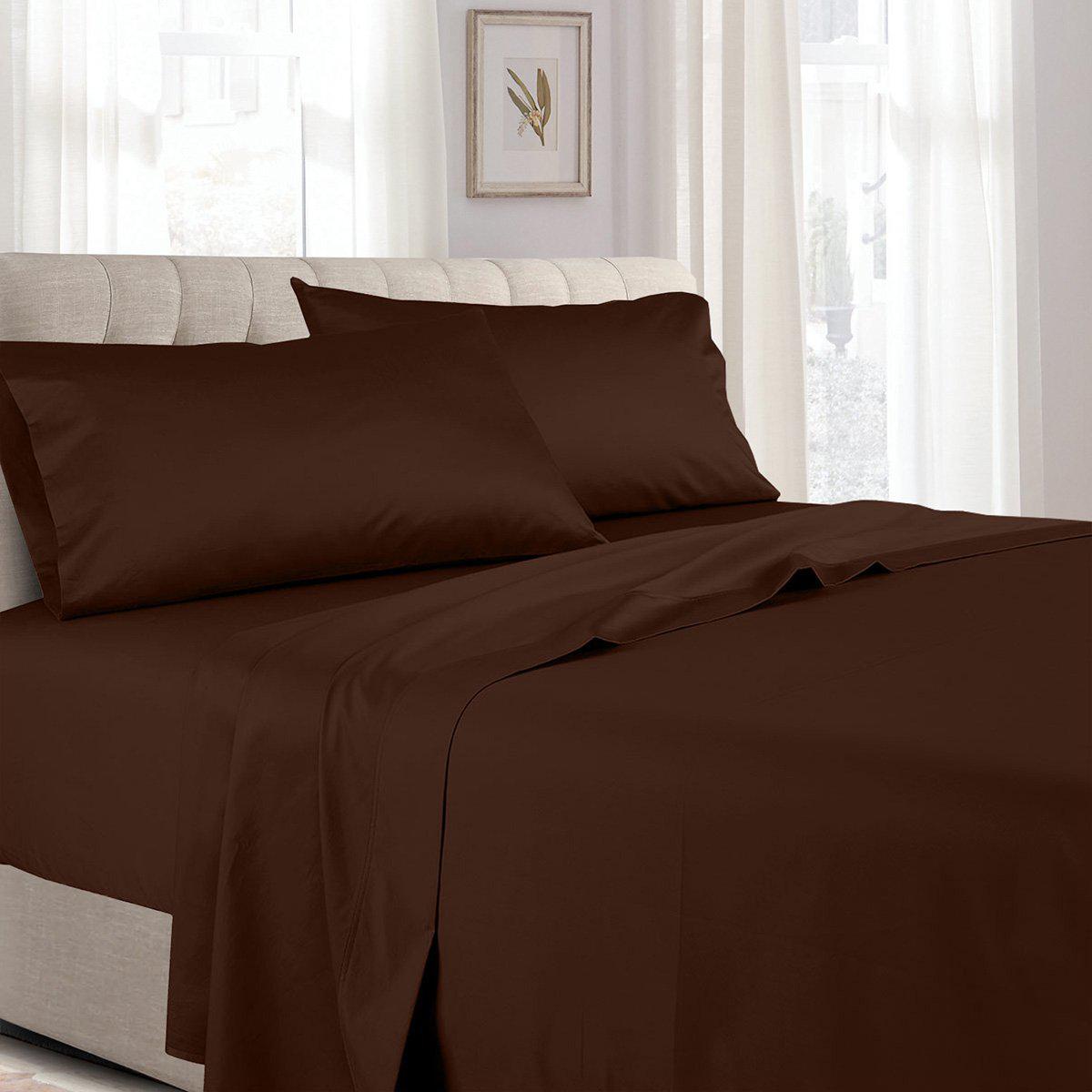 Split Adjustable Dual King Sheets - Solid 300 Thread count