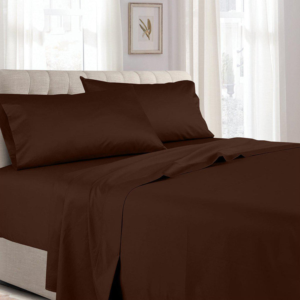 Split Adjustable Dual King Sheets - Solid 300 Thread count