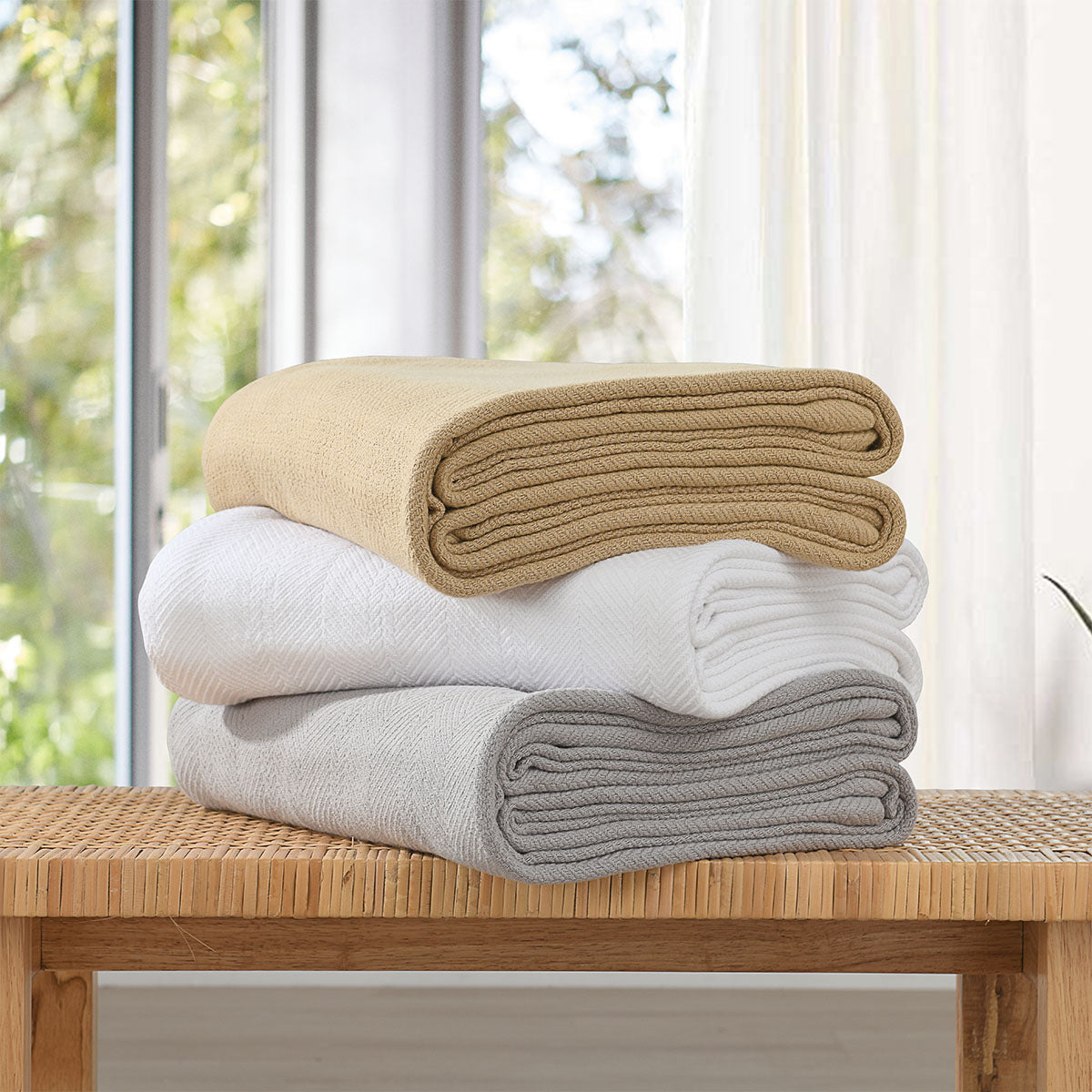 100% Cotton Blanket/Throw Jacquard