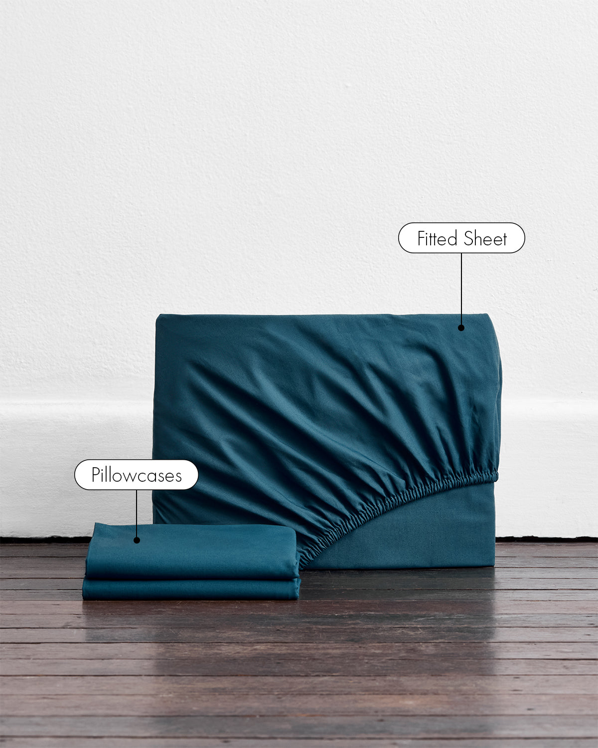 Aegean Organic Cotton Percale Fitted Sheet Set