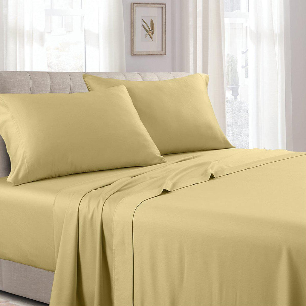 Split Adjustable Dual King Sheets - Solid 300 Thread count