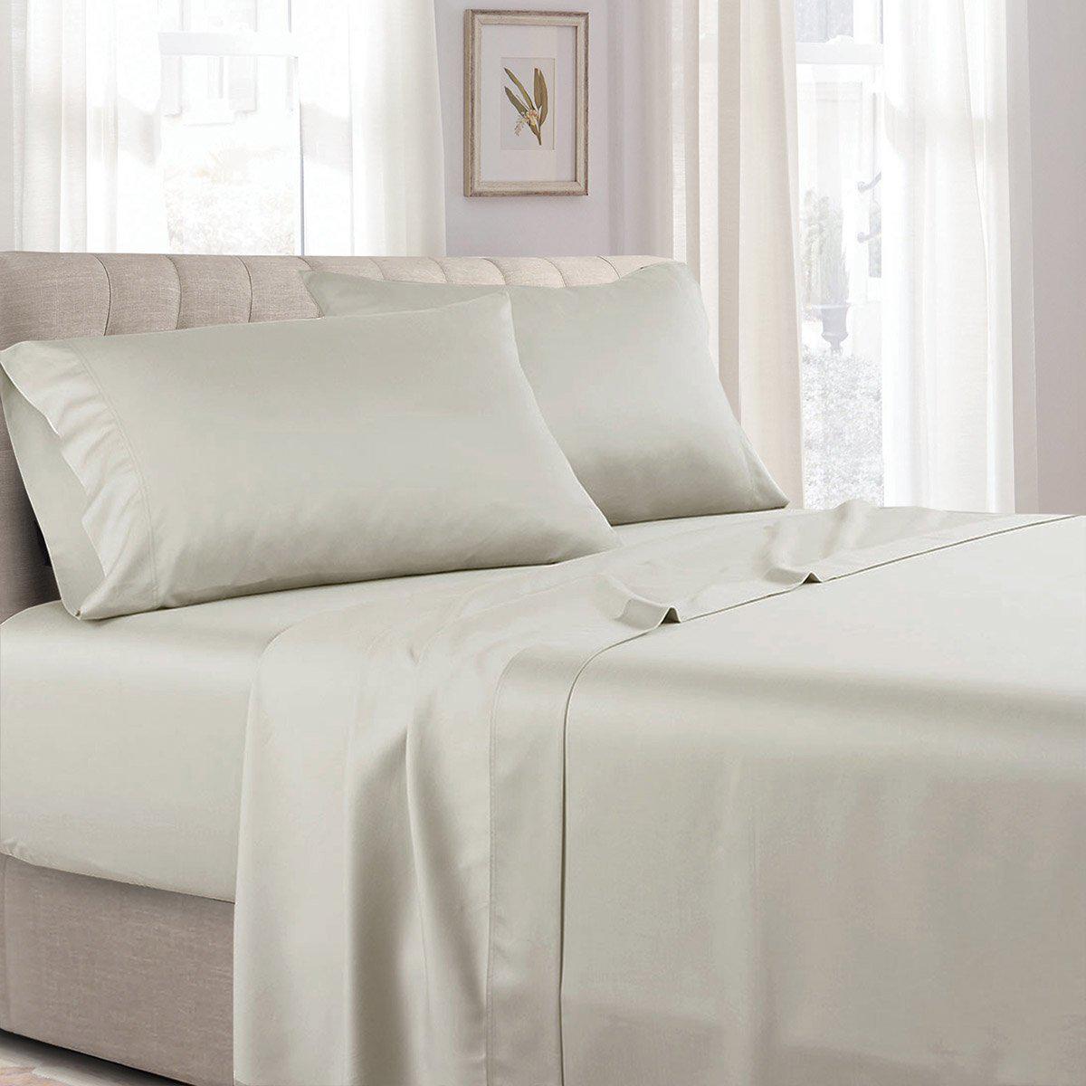 Split Adjustable Dual King Sheets - Solid 300 Thread count