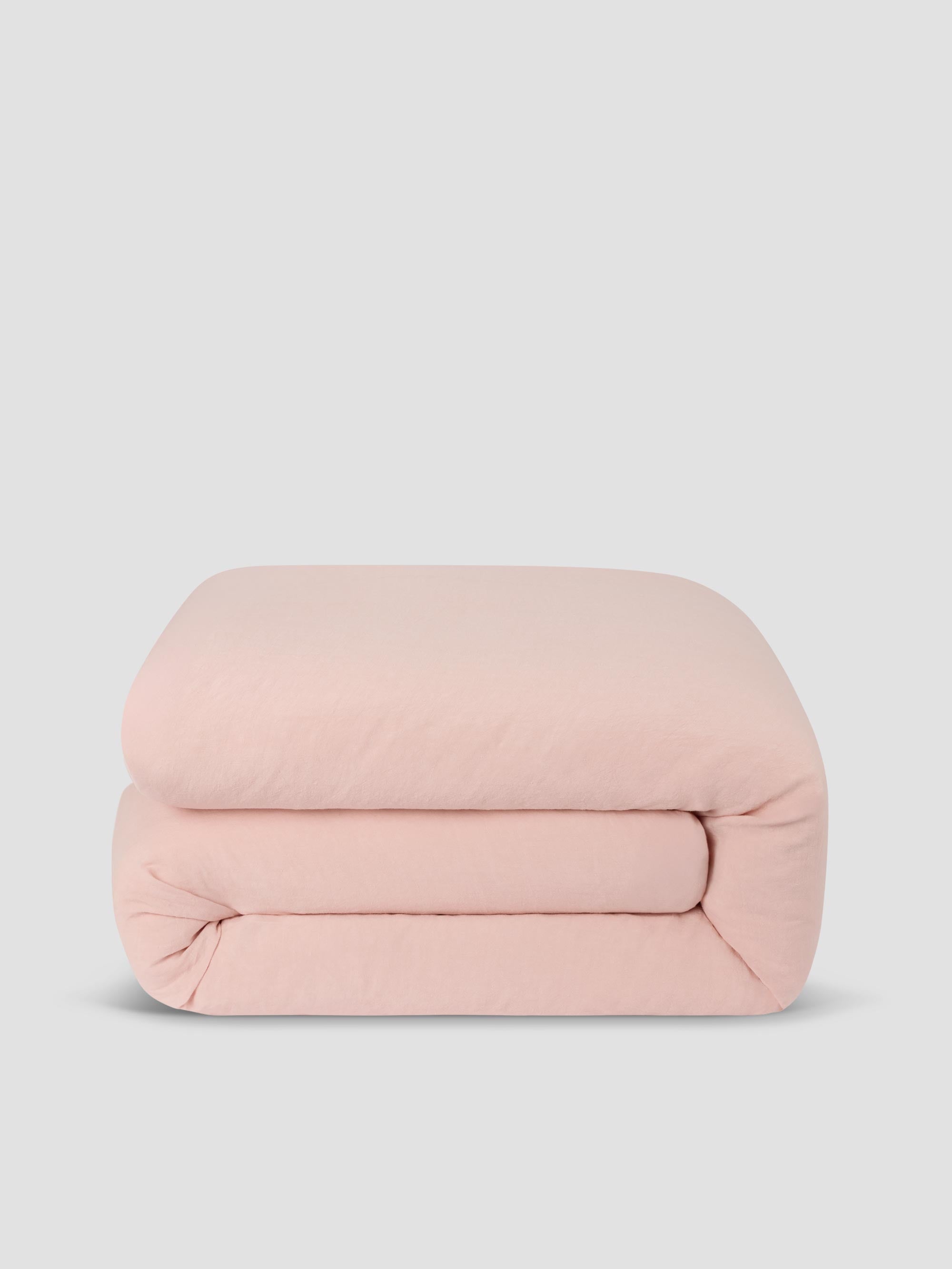 Rose Linen Blend Duvet Cover