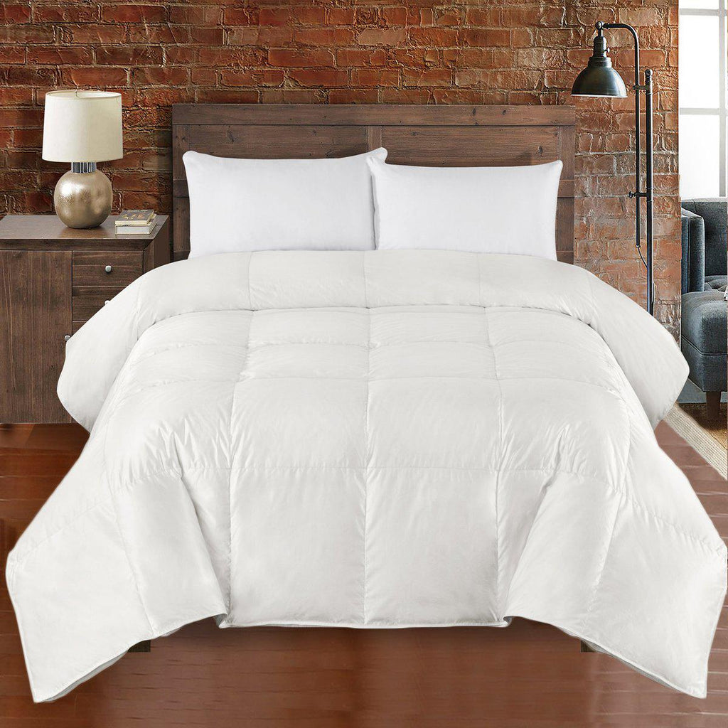 Heavyweight Silk 450 Goose Down Fill Comforter