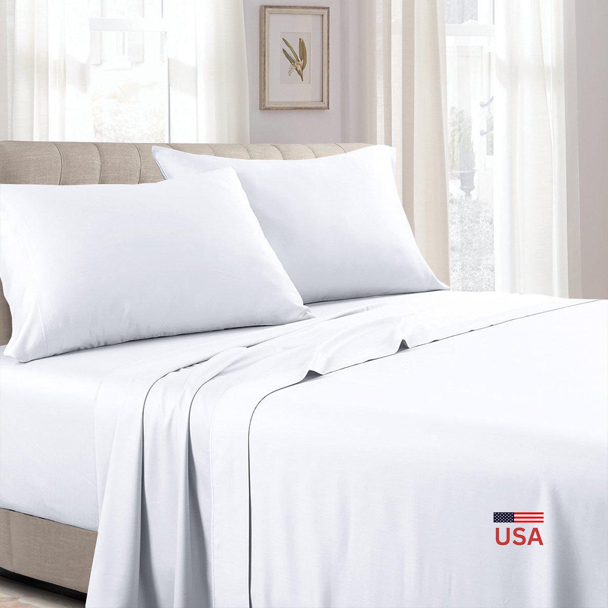 Unattached 100% Cotton Sateen Waterbed Sheets - USA