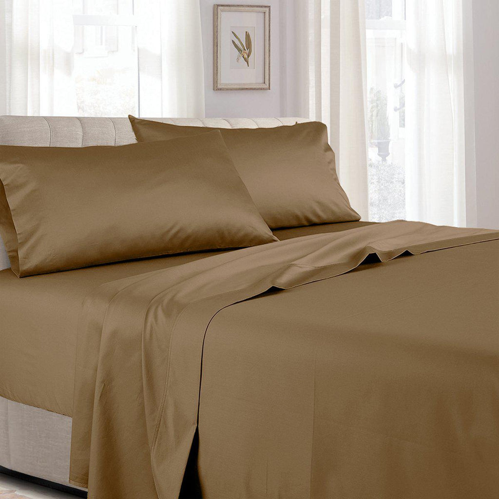 Split Adjustable Dual King Sheets - Solid 300 Thread count