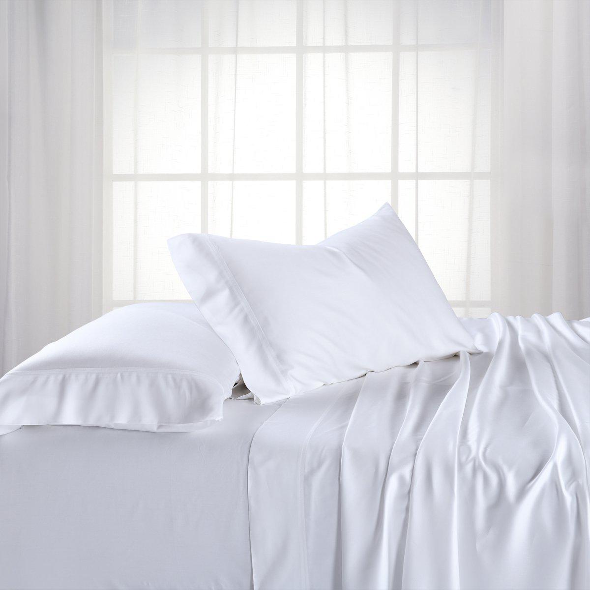 Split King Dual King Adjustable Bed Sheets Set - Bamboo Cotton (Hybrid)