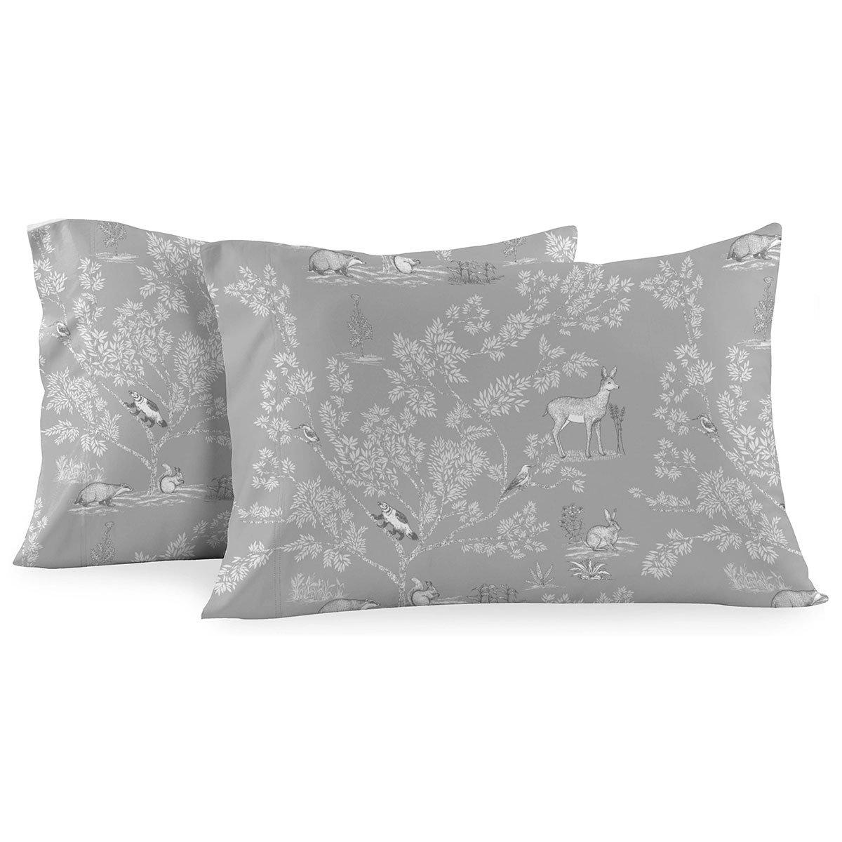 Heavyweight Printed Flannel Sheets 170GSM - Pen Drawing Deer