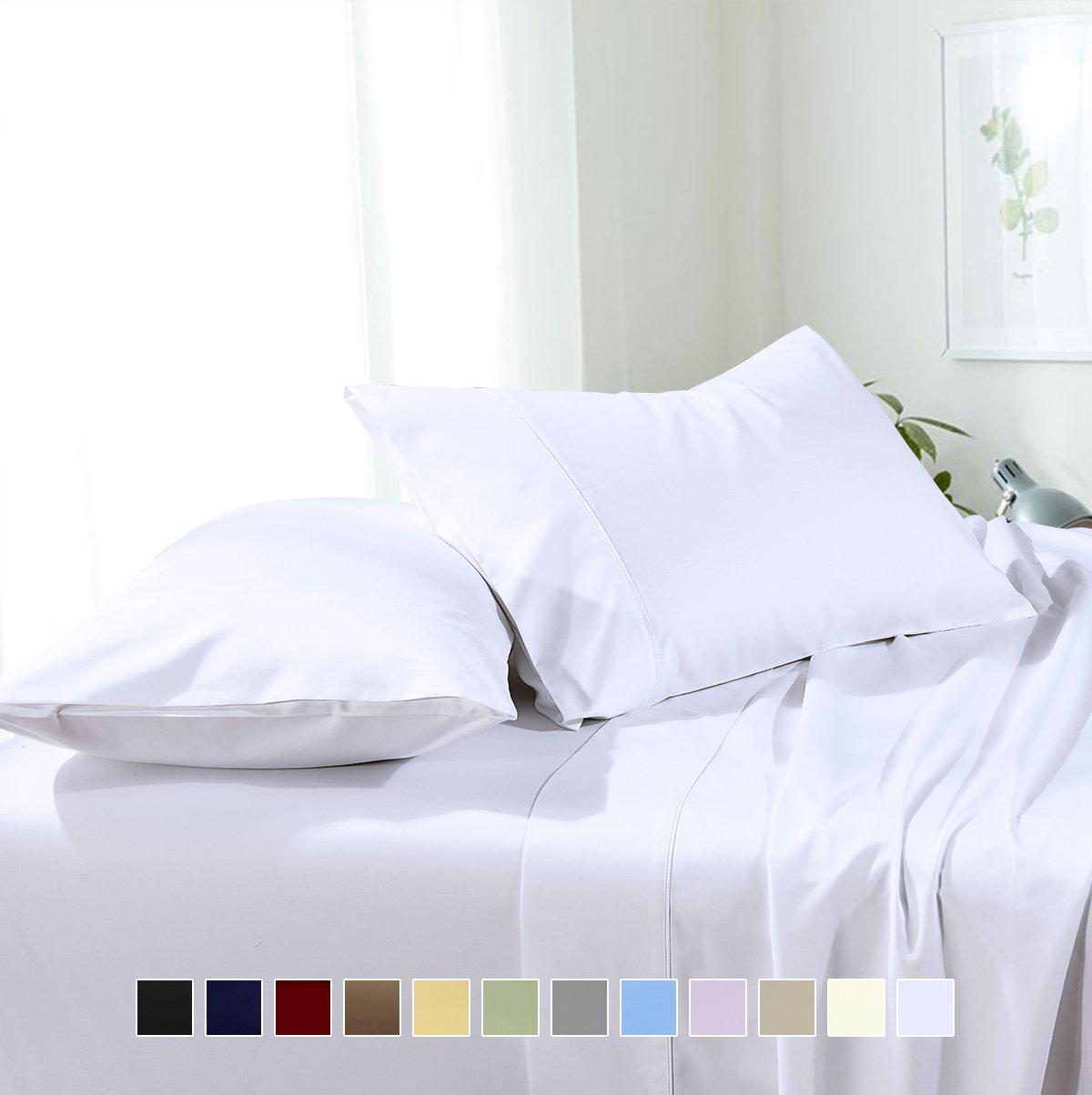 Soft & Wrinkle-Free Split Adjustable King Sheets 100% Easy Care Microfiber