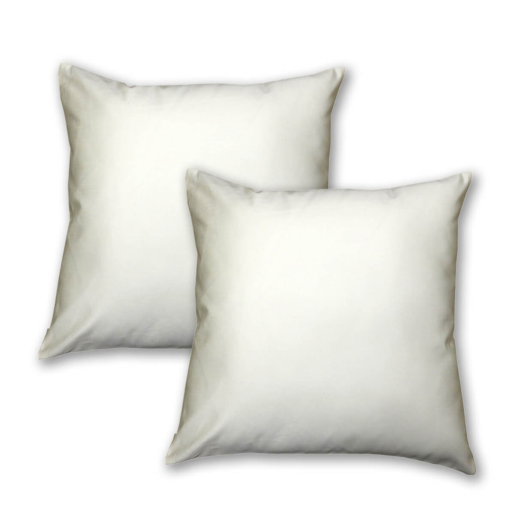 2PC Throw Pillow Covers 18 x 18 Inch Egyptian Cotton 1000 Thread Count USA